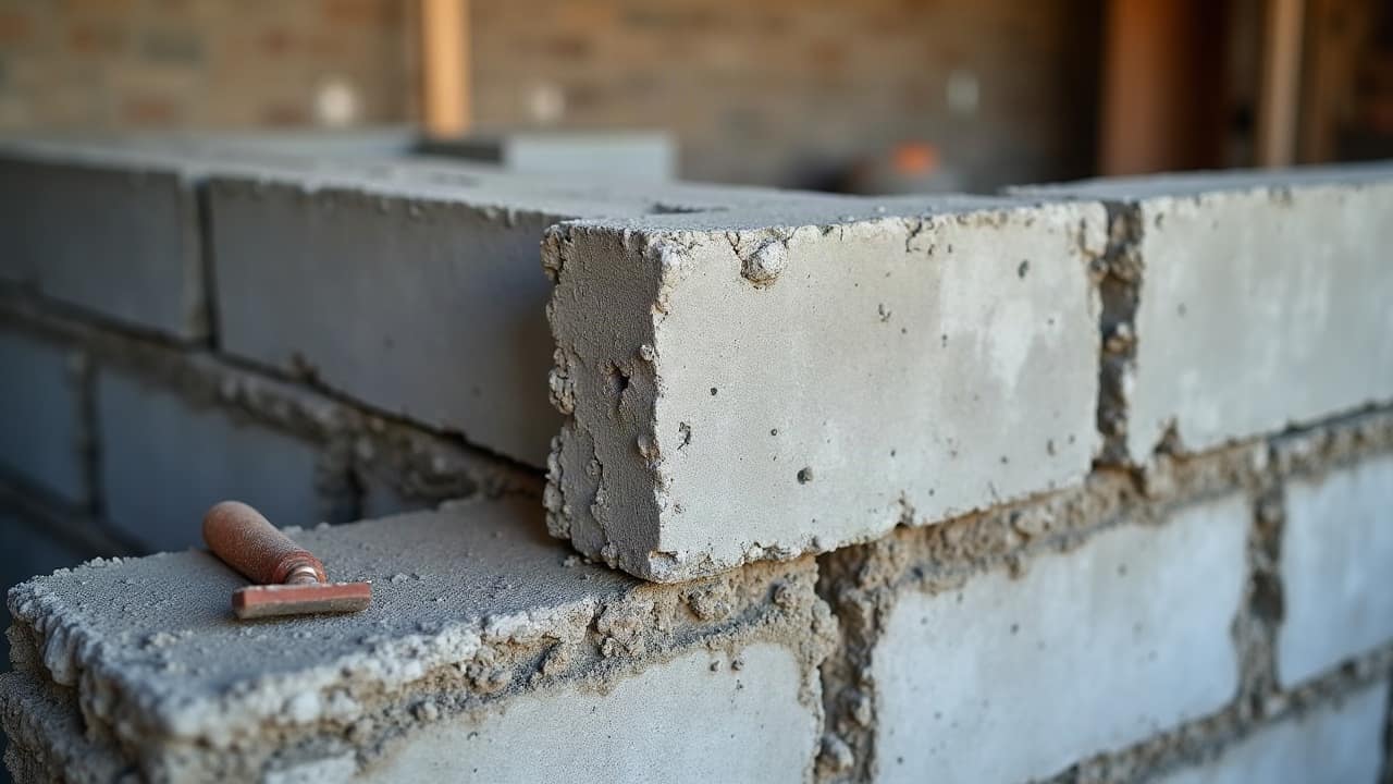 Chaînage vertical et horizontal, le squelette du mur en parpaing