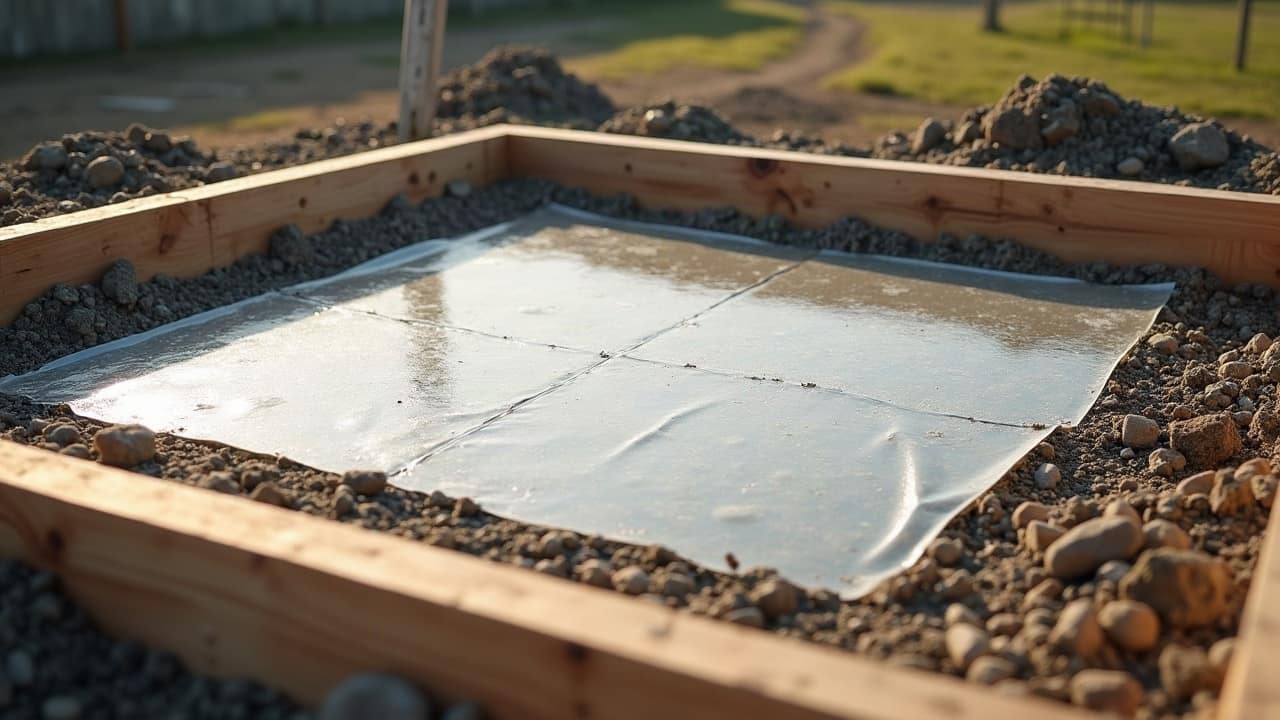 Dalle sur terre-plein : hérisson, polyane et ferraillage