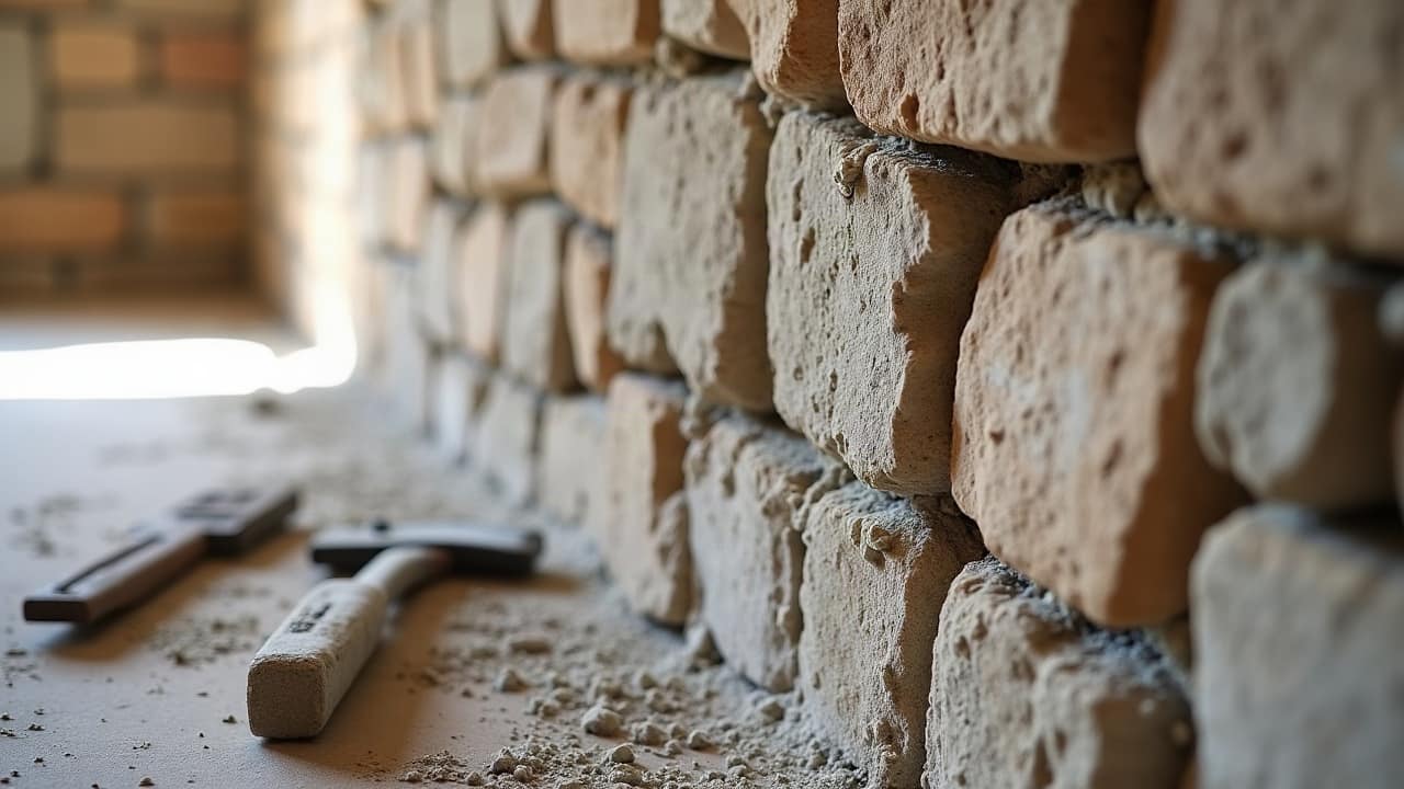 Rejointoiement d'un mur en galets : bien choisir le mortier